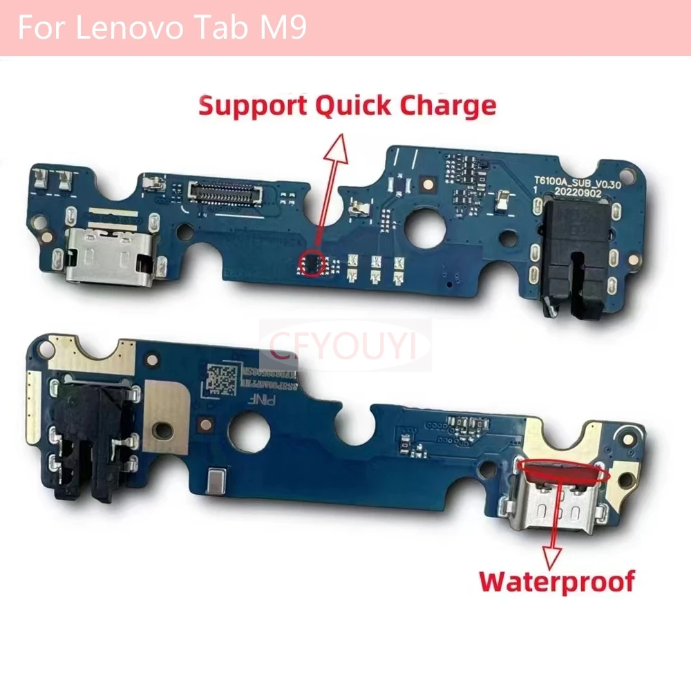 For Lenovo Tab M9 Charging Port Board Flex Cable USB Charger Dock Replacement Part