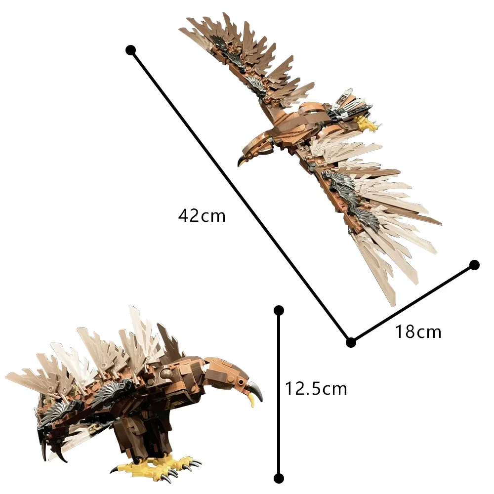 MOC Film Adler der Mittleren Erde Bausteine Die Ringe Modell Big Eagle Ziegel DIY Zusammengebaut Bildung Spielzeug Für Kinder Geschenk