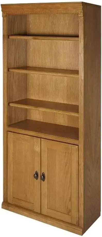 

Книжный шкаф Huntington Oxford Library с нижними дверцами, пшеничная отделка, полностью собранный