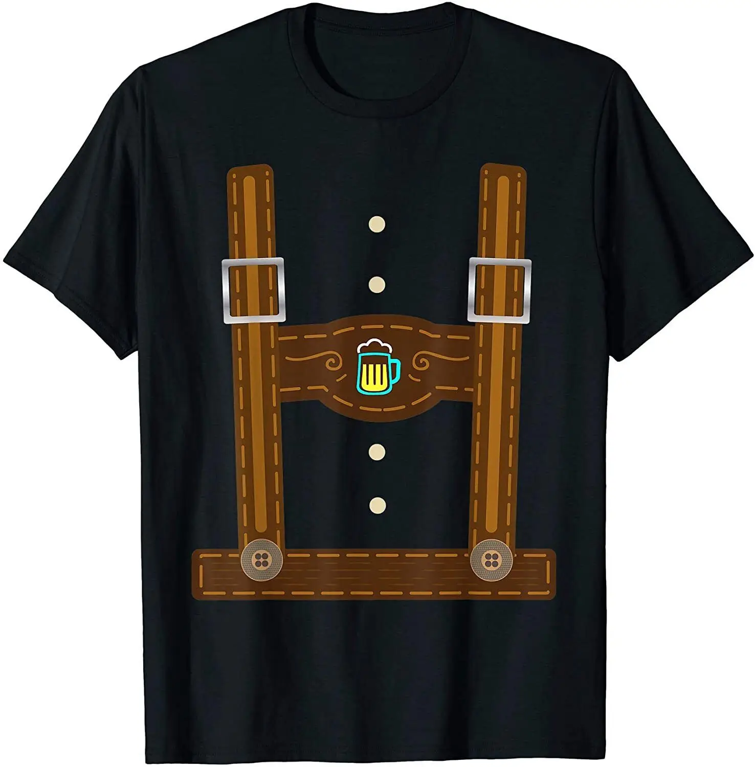 NEW! Lederhosen Costume Oktoberfest Gifts German Beer Fest T-Shirt