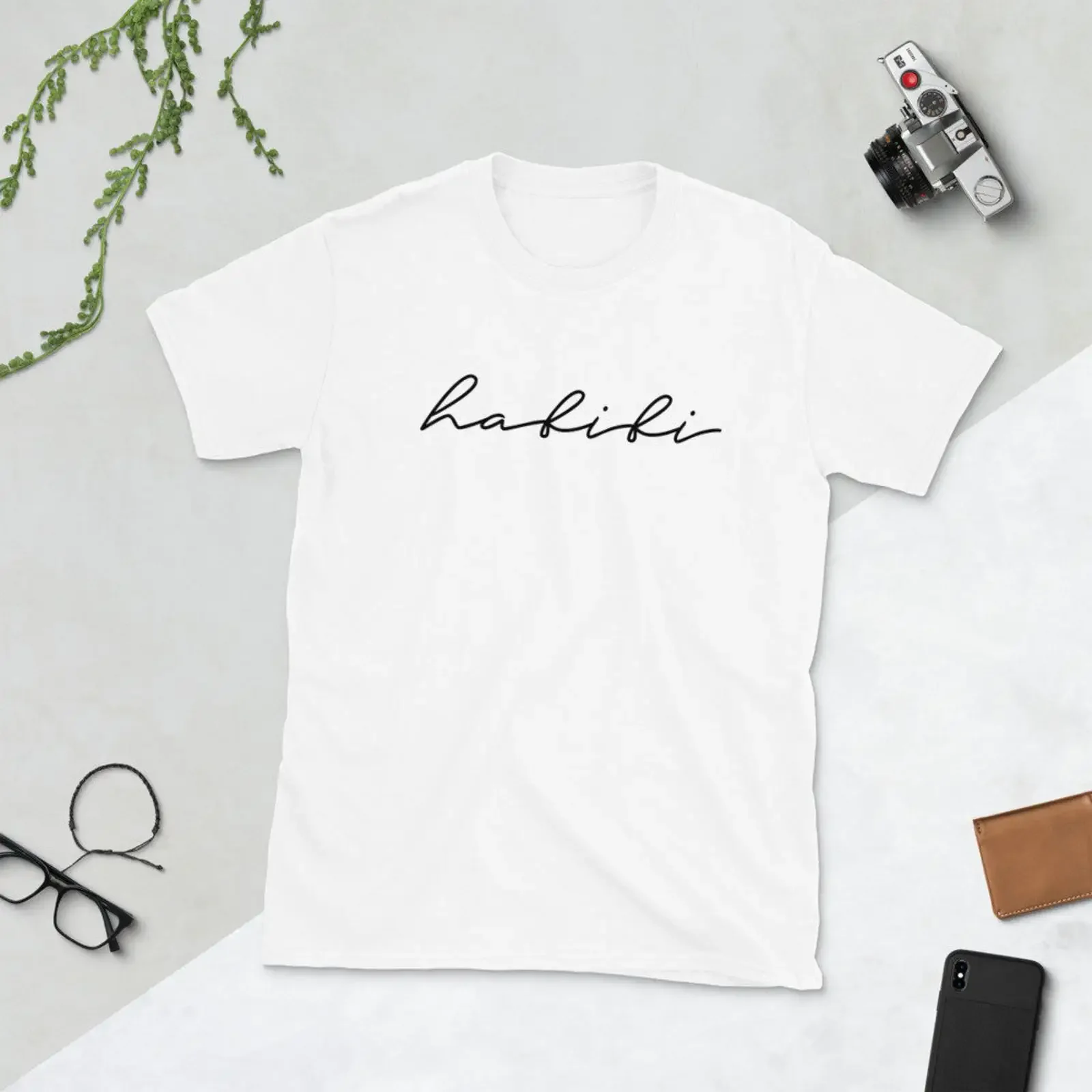 Habibi Cursive Arabic Print T Shirt My Love Casual Islamic Halal for Wife Husband Couple Tops vintage Washed Soft Stretched