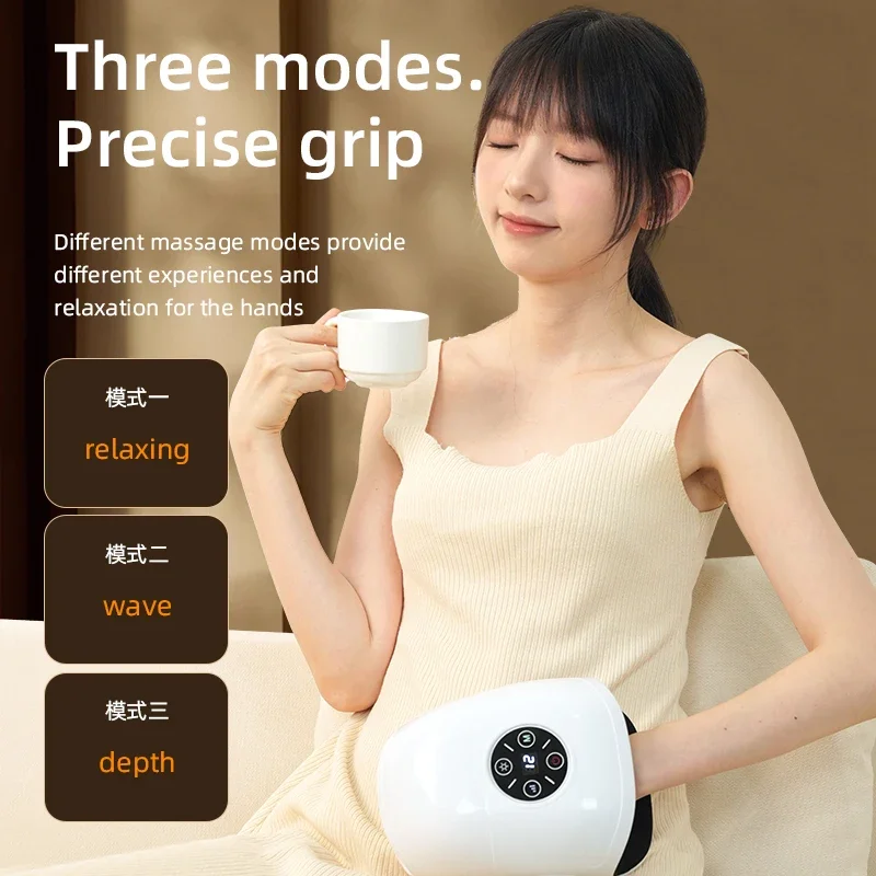 Jinkairui Electric Hand Massager Multifunctional Air Bag Finger Care Hot Compress Beauty Hand Instrument for Household Use