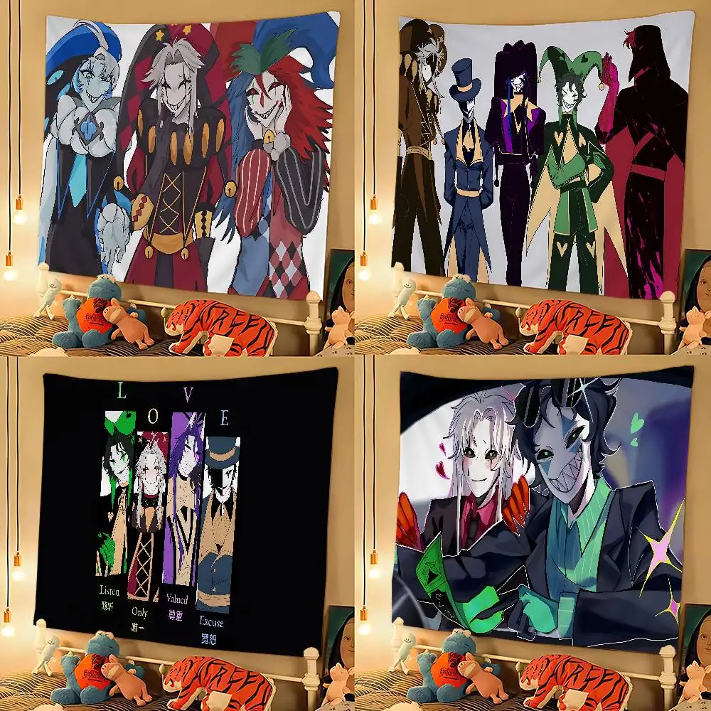 The Freak Circus Game Cartoon Tapestry Home Decoration Hippie Bohemian Decoration Divination Home Decor