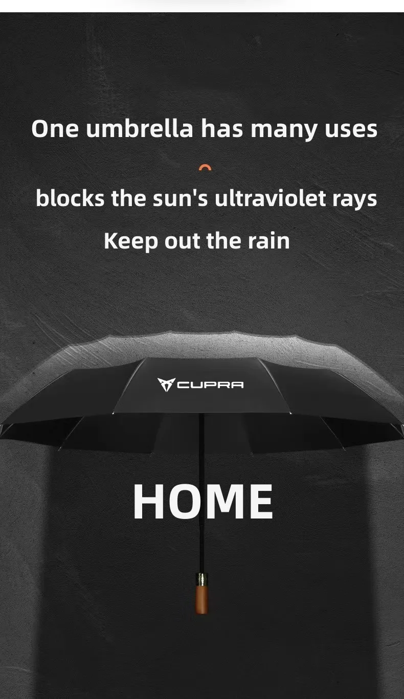 Car Styling Car Portable Folding Umbrella Sunshade Fully-Automatic For Seat CUPRA Born Formentor Tavascan e-Racer Leon Ateca