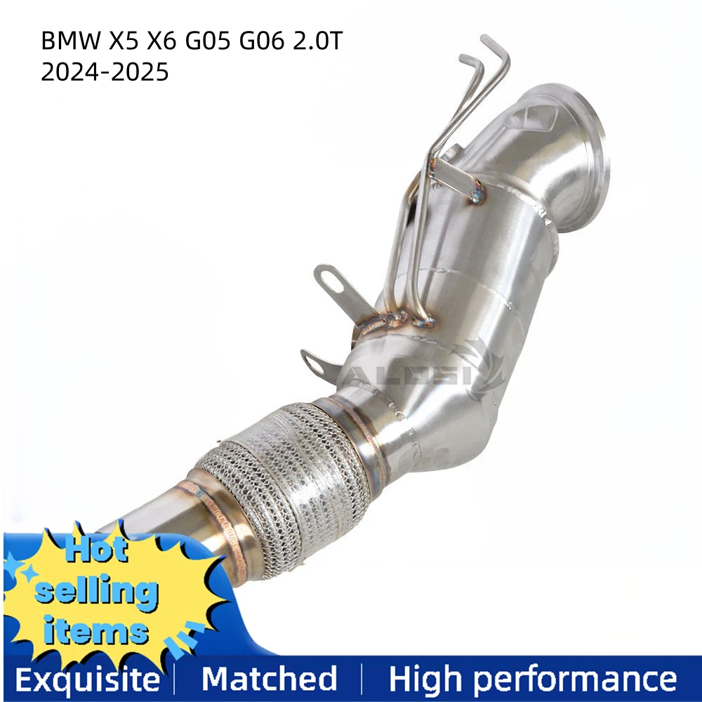 

High quality forged exhaust downpipe BMW X5 X6 G05 G06 2.0T B48 TU2 2024-2025 exhaust pipe modified racing performance