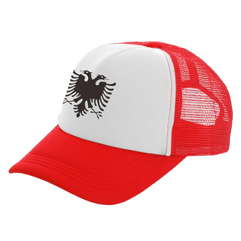 Albania Eagle Trucker Caps Men Albania Hat Baseball Cap Cool Summer Unisex Mesh Net Caps MZ-453