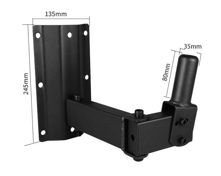 Heavy Duty Stage Grade Speaker Mount - Steel Wall/Ceiling Bracket for KTV, PA & Surround Sound