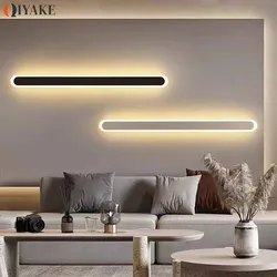 Nordic LED Long Strip Wall Lamp Indoor Lighting Home Living Room Corridor Bedroom Decoration Balcony Sconces Lights