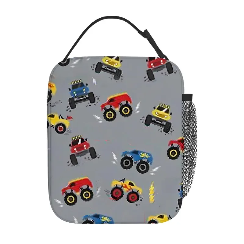 Cartoon Car Handheld Insulation Lunch Bag for Boy/Girls Best Gifts 3D Cartoon Portable Lunch Box Bag Picnic Bag