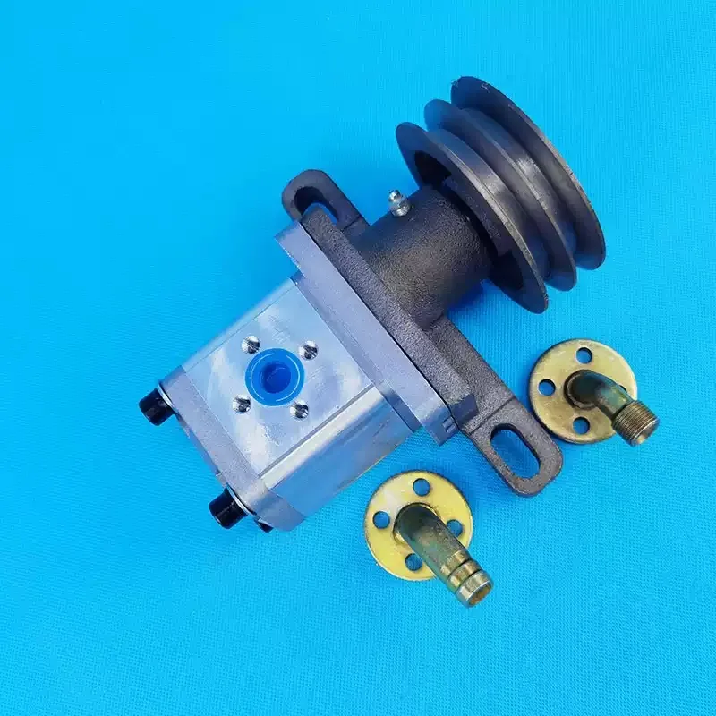 Modified Hydraulic Oil Pump for Tipping Bucket, Double-groove B-type Pulley Hydraulic Oil Pump  1pcs