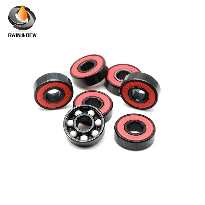 8Pcs 8x22x7 Ceramic Bearing ABEC-11 608 Ceramic Bearing 608RS Bearing for Skateboard