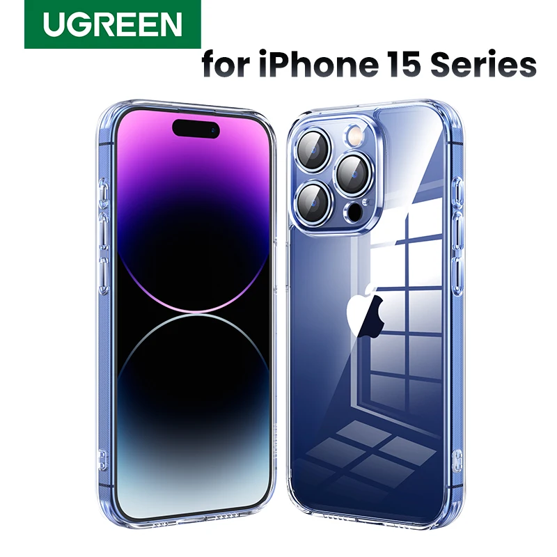 UGREEN Clear Case for iPhone 15 Pro Max Shockproof Case Transparent Cover for iPhone 15 Pro 13 14 Plus Phone Protective Cases