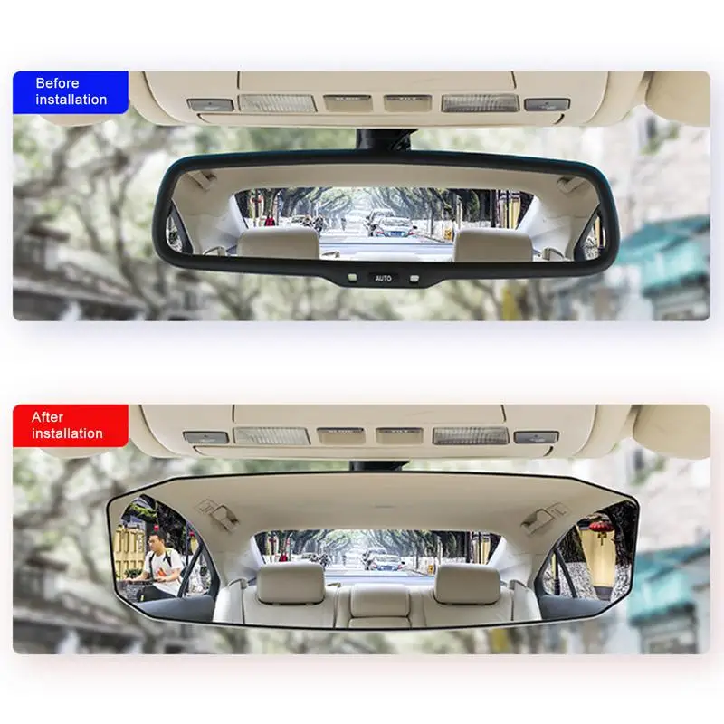 Panoramic Rear View Mirror Anti-Glare Car Wide-View Rearview Mirror Reversing Mirror Wide-View Automotive Interior Mirrors For