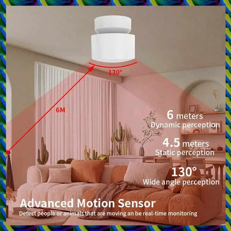 毎日の人間存在検出器 Tuya センサーホーム超低電力ミリ波レーダー呼吸動作検出 ZIGBEE
