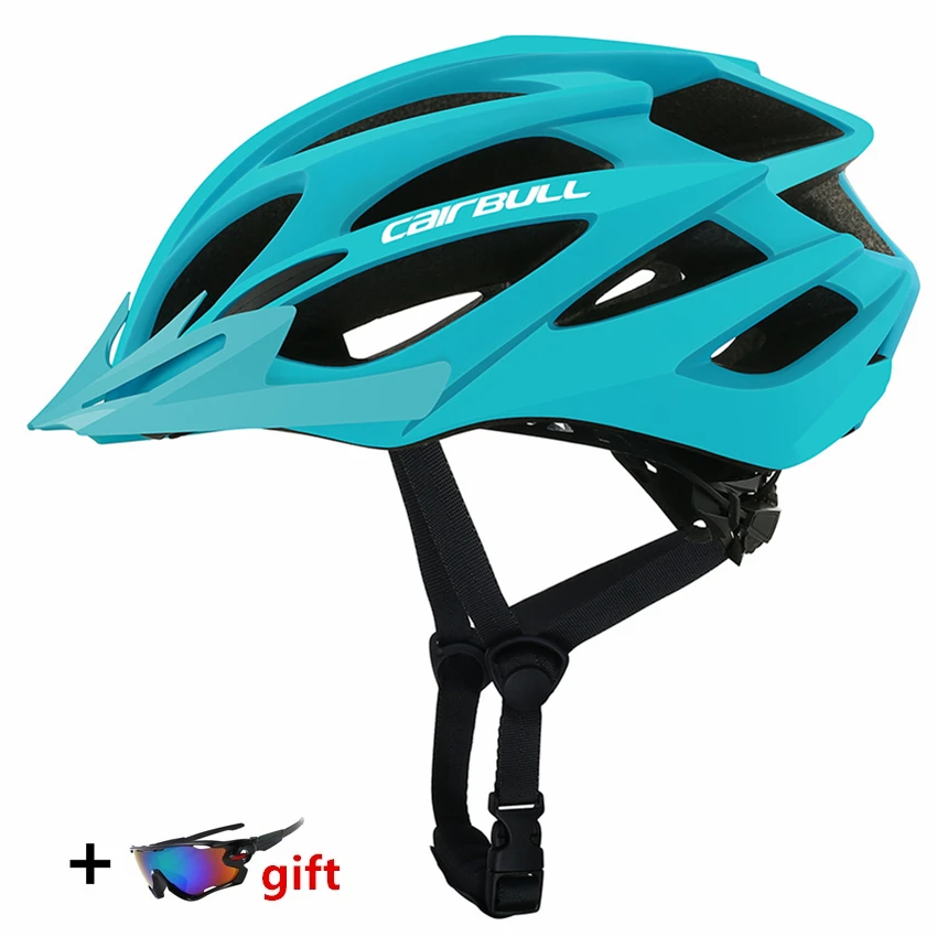 

Newest TRAIL DH XC MTB Bicycle Helmet with Sunglasses Ultralight Road Bike Mountain Bike Helmet In-mold Racing Cycling Helmets