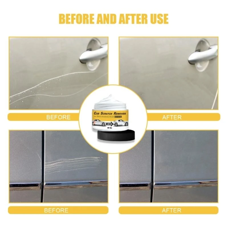 Professional Scratch Repair for Car Polishing Compound with Spong Scratch Removal Pastes Rejuvenates Faded Paint 50g