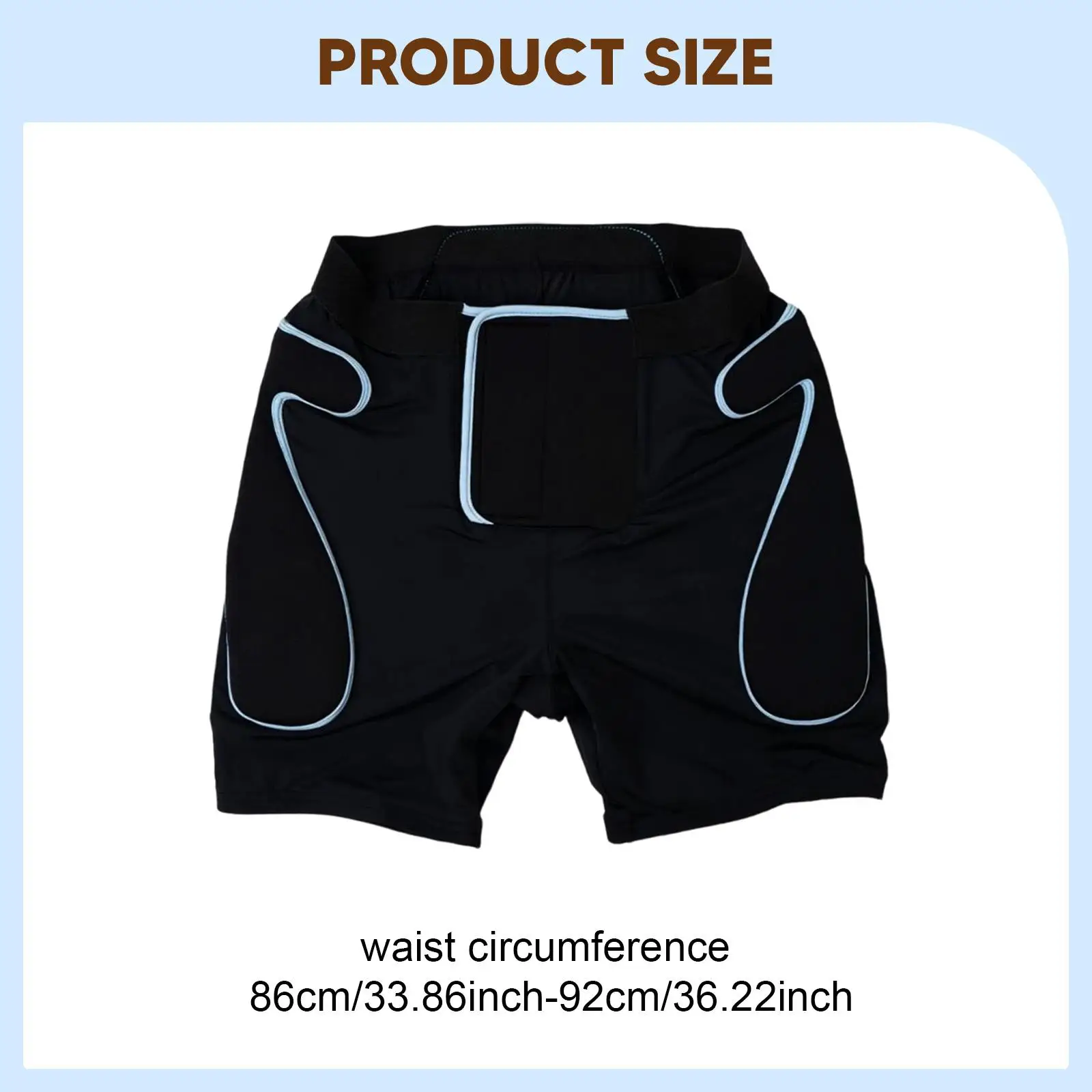 Hip Protection Pants Soft Padding Impact Guard Shorts for Skiing Snowboarding Skating Adults Protective Sportswear
