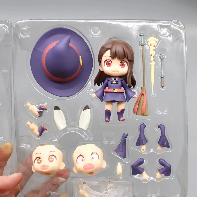 11 см аніме-фигурка Little Witch Academia GK KagariAtsuko Q-Version Clay Man Mobile Doll Kawaii Model Desktop Decoration Toy Gifts