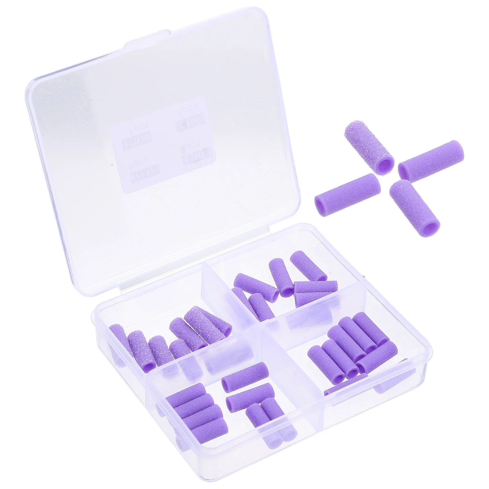 32개 미니 그라인딩 샌딩 밴드 네일 아트 폴리셔 키트 매니큐어 젤 제거용 휴대용 드릴 액세서리 미세 연마