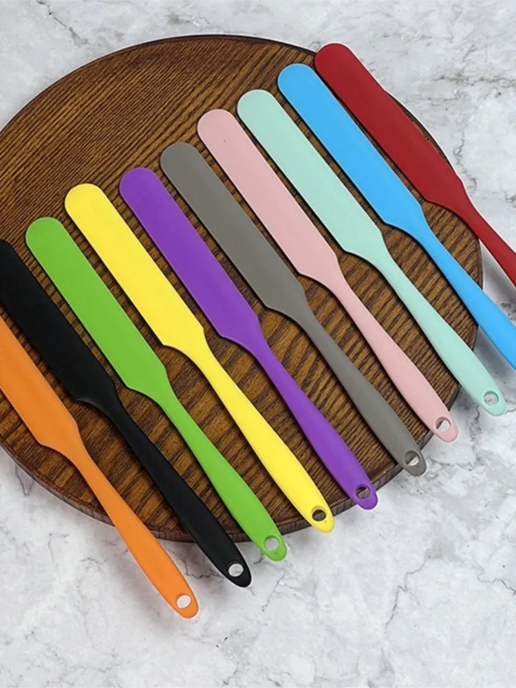 Long grattoir en silicone pour gâteau, couteau à crème, petits accessoires exécutifs, spatule en silicone, outils de cuisson, document