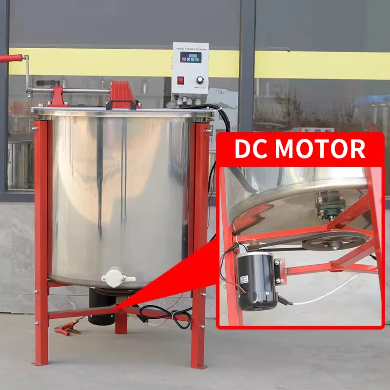 مستخرج العسل الكهربائي 6 إطارات/8 إطار من الفولاذ المقاوم للصدأ متعدد الوظائف مستخرج العسل هز العسل لمستخرج العسل الكهربائي