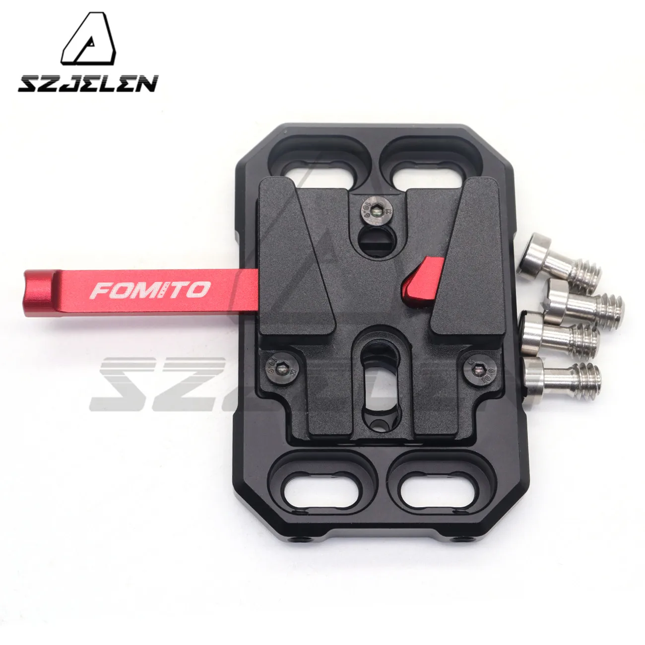 

ARRI/RED Camera Battery Mini V-Mount Mounting Plate 1/4 "Screw Installation And Belt Buckle