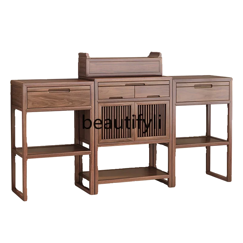 

Black walnut Buddhist hall incense case solid wood offering table