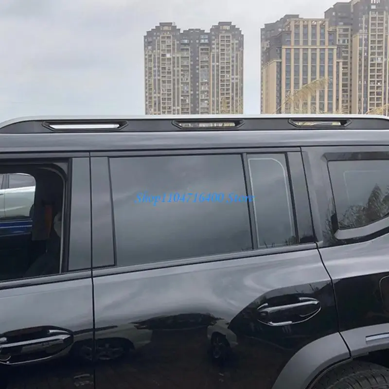 

y1gd Automotive Luggage Roof Rack Trim Covers Strips No Tool Installation Modern Styl