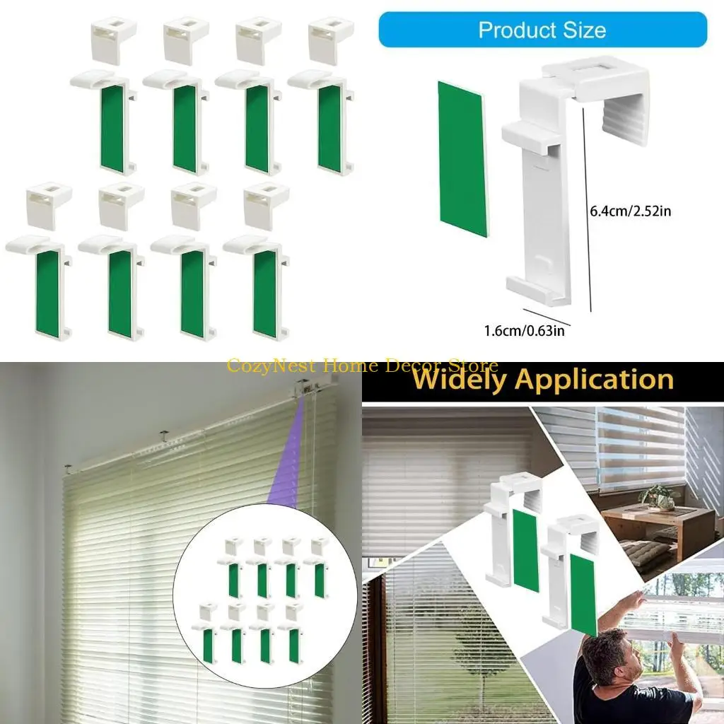 92mf 8pcs Brassets rideaux fenêtre réglables