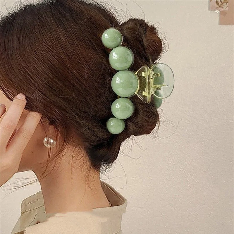 1/2PCS Girl Hair Accessories No Injury Firmly Chic Elegant Skin-friendly Bead Hairpin Joker Not Easy To Fall Off Exquisite