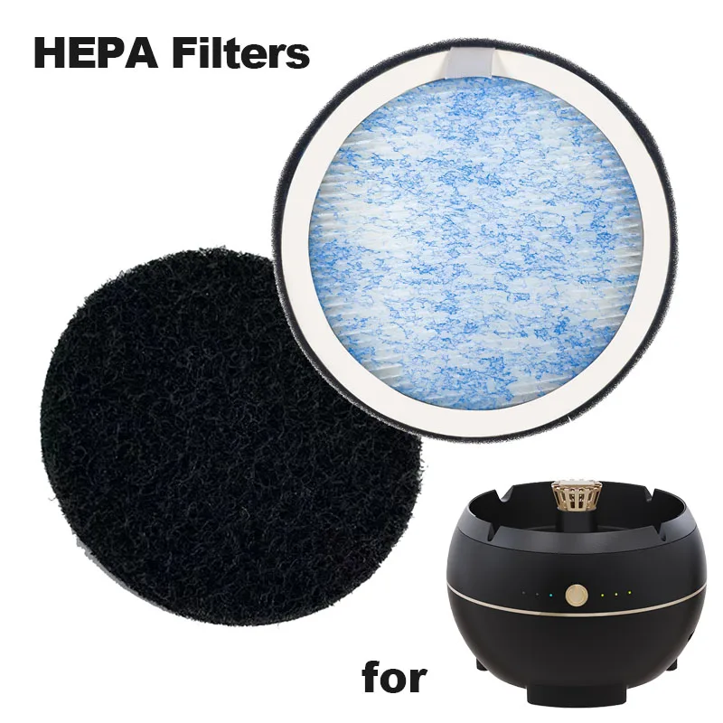 Air Purifier Replacement HEPA Air Filters /Activated Carbon Filter for Cigarettes Ashtray Anti Second-hand Smoke for Smoking