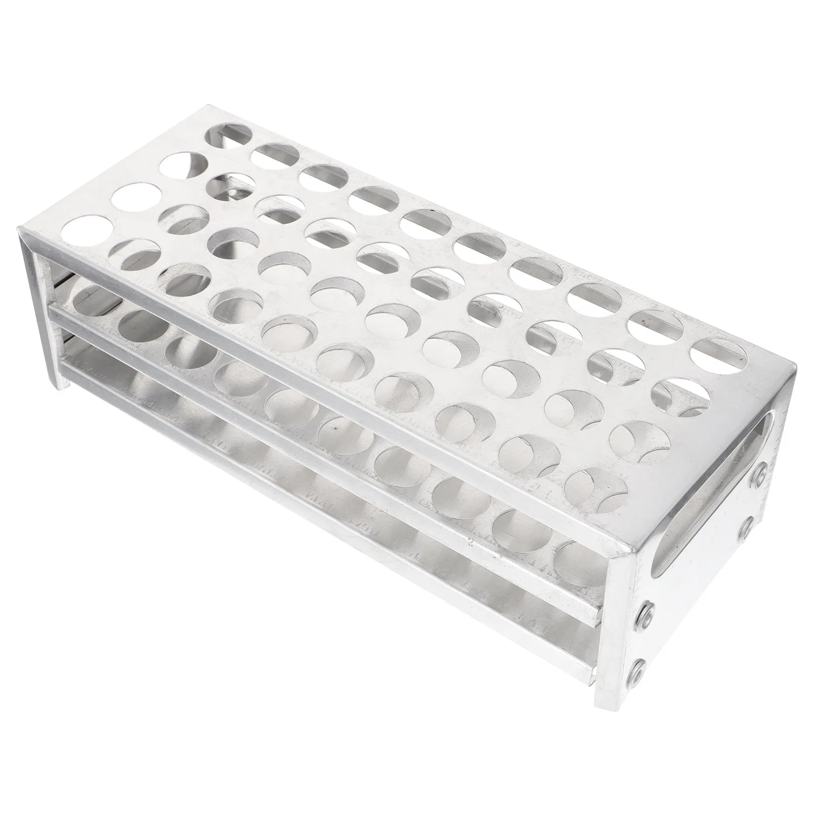 Aluminum Test Tube Rack Durable Lightweight Laboratory Storage Stand For Scientific Research Industrial Mining Colleges Lab Test view 4