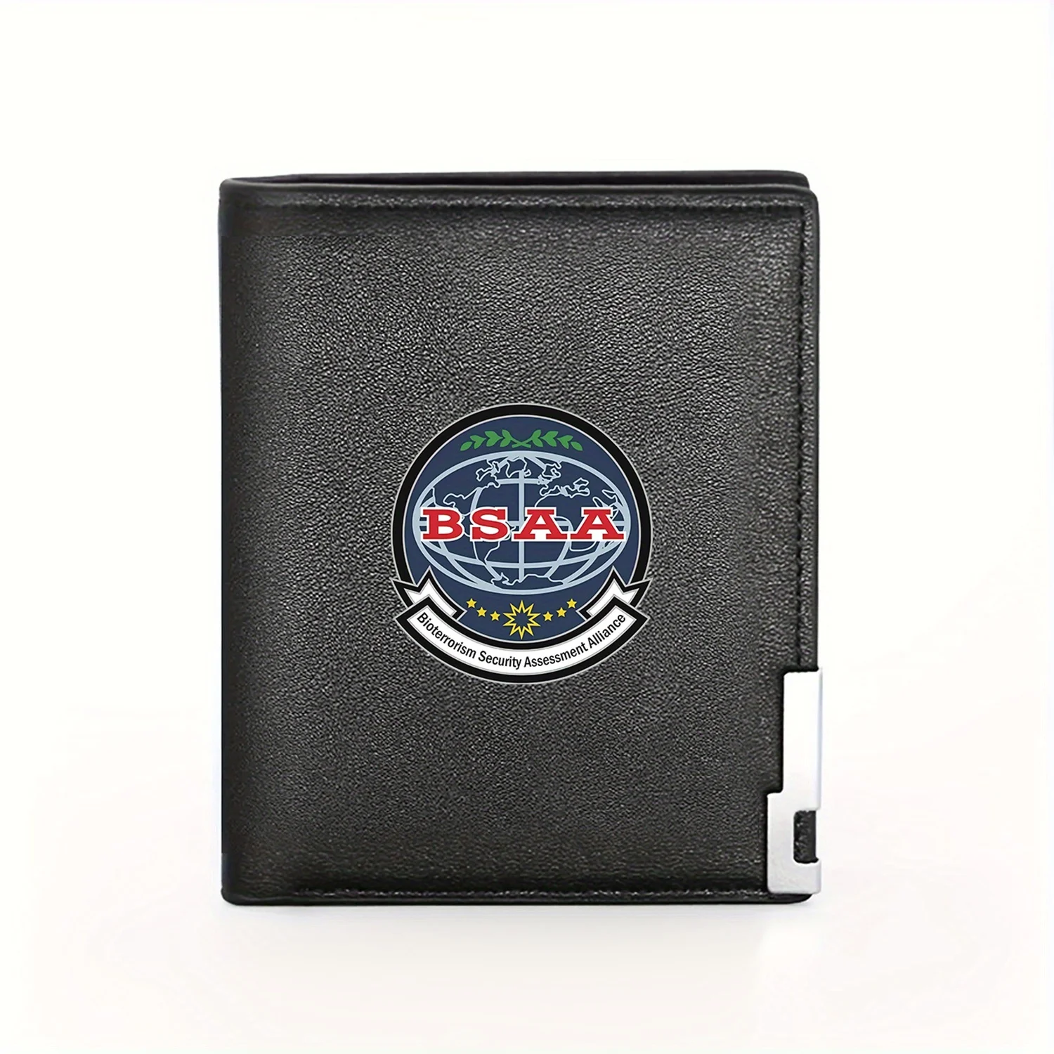 bsaa-bioterrorismo-avaliacao-de-seguranca-alianca-emblema-impressao-grafica-carteira-masculina-negocios-casual-elegante-simples-pratico-qualidade