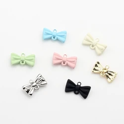 Zinc Alloy Spray Paint Charms Mini Bow Tie Charms Connector 10pcs /lot For DIY Fashion Jewelry Making Accessories