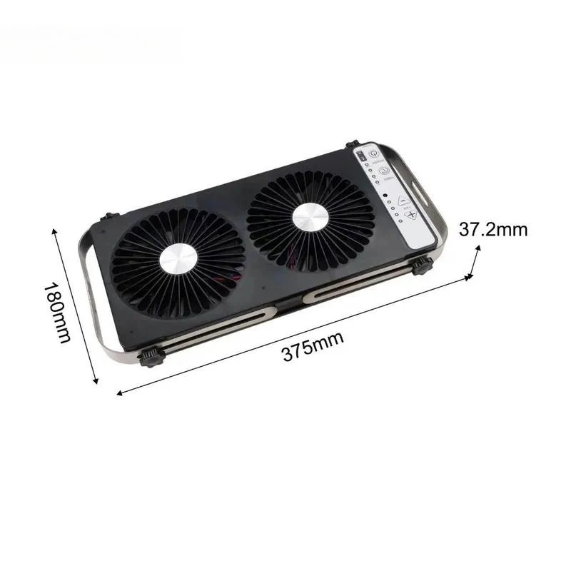 Luxury camping car accessories black and white waterproof lightweight RV exhaust ventilation cooling fan