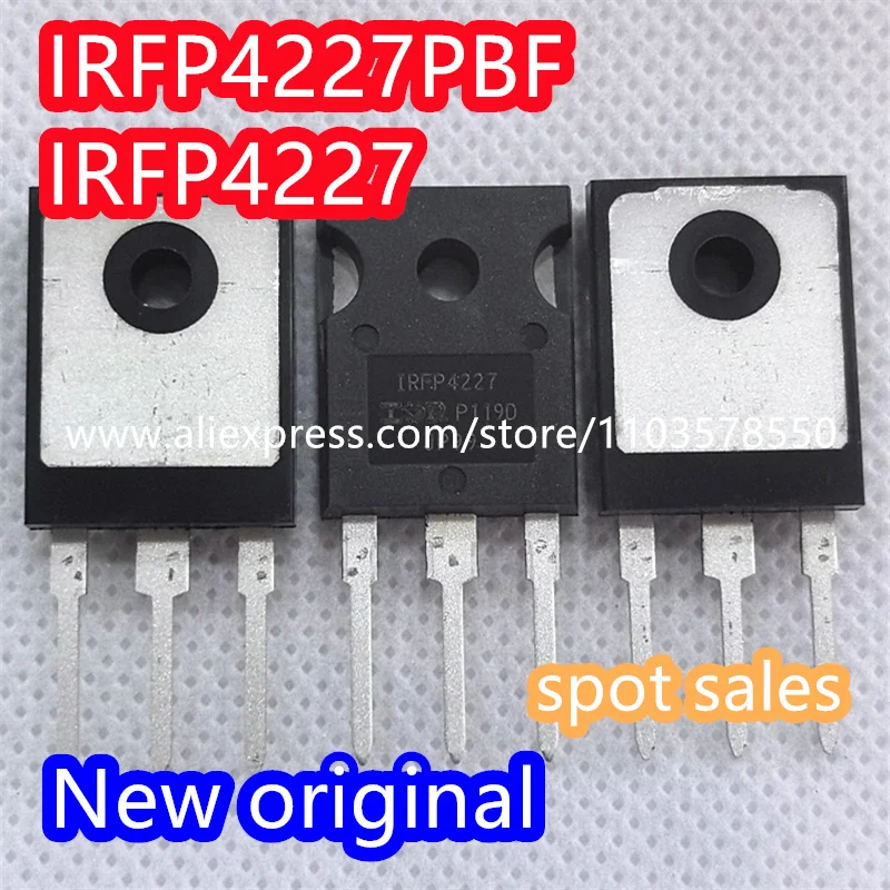 （10PCS） 100% New original IRFP4227PBF package TO247 N-channel 200V/65A direct insertion MOSFET field-effect transistor IRFP4227