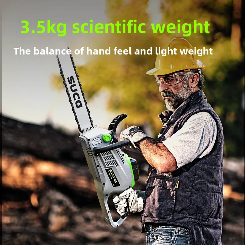 16 นิ้ว 40V ในครัวเรือน sawtree ชาร์จเลื่อยโซ่แบบพกพาตัด Artifact แบตเตอรี่ลิเธียมความจุขนาดใหญ่เข้าสู่ระบบเลื่อย