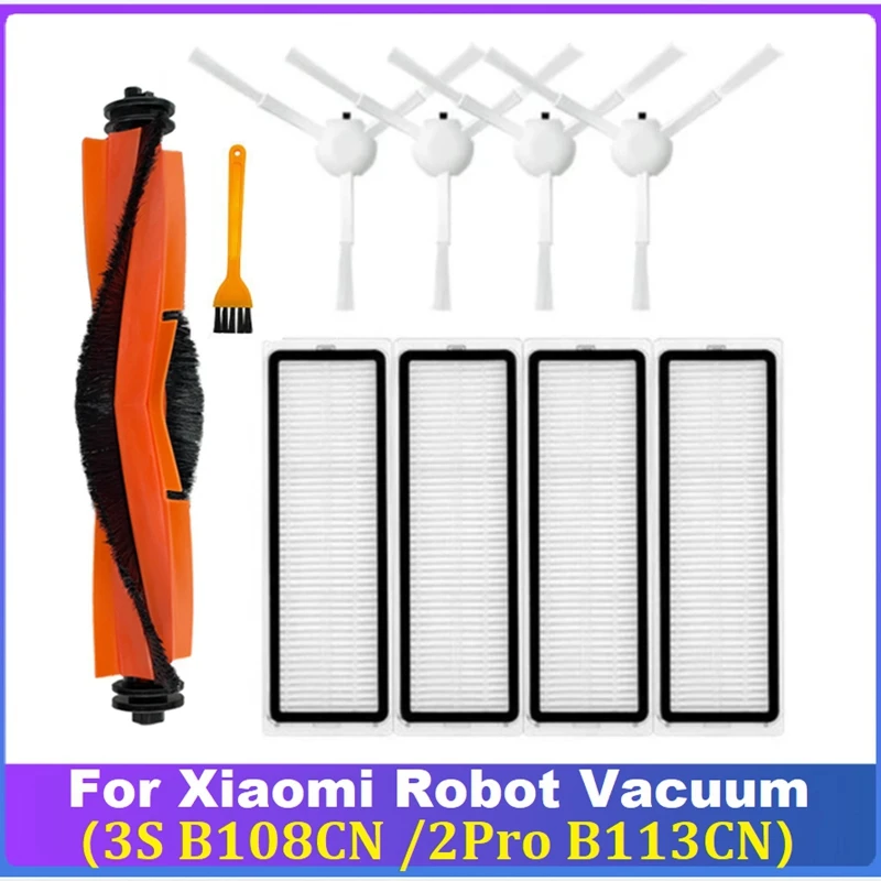 Replacement Accessories For Xiaomi Robot Vacuum 3S B108CN /2Pro B113CN Robot Vacuum Cleaner Main Side Brush Hepa Filter