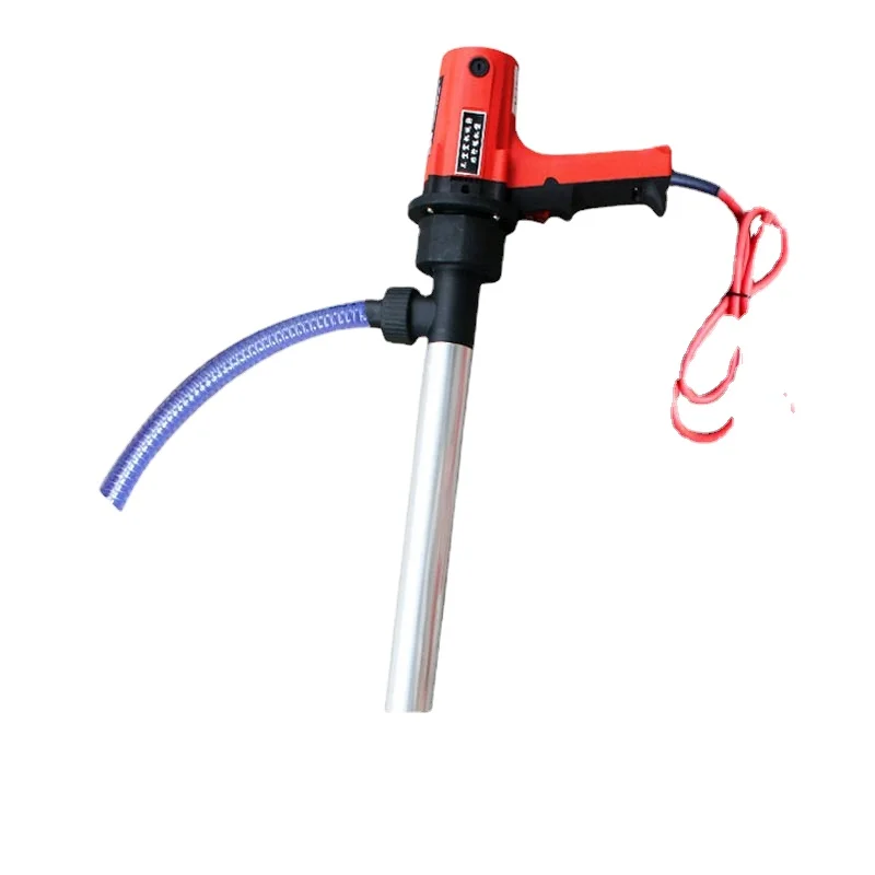 

D69 100L/min 12V/24V Electric Hand Barrel Pump 380W Six-speed Vertical Oil Pump