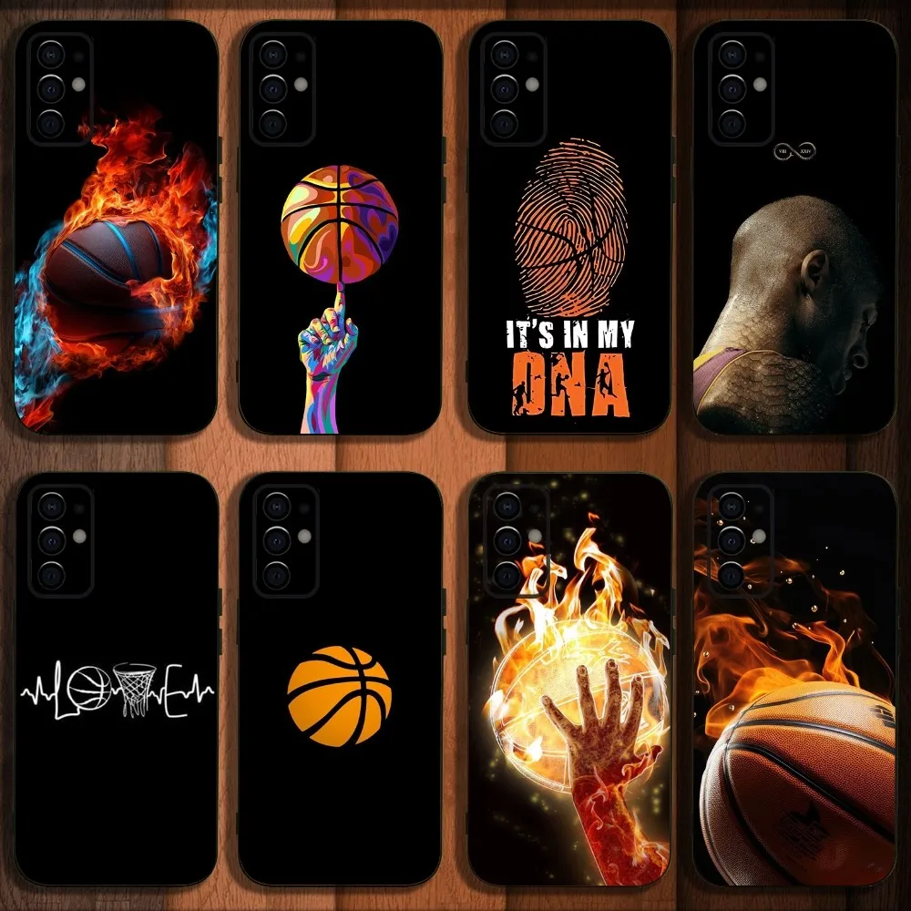 

Basketball Basket Sports Phone Case For Samsung S24,S21,S22,S23,S30,Ultra,S20,Plus,Fe,Lite,Note,10,9,5G Black Soft Cover