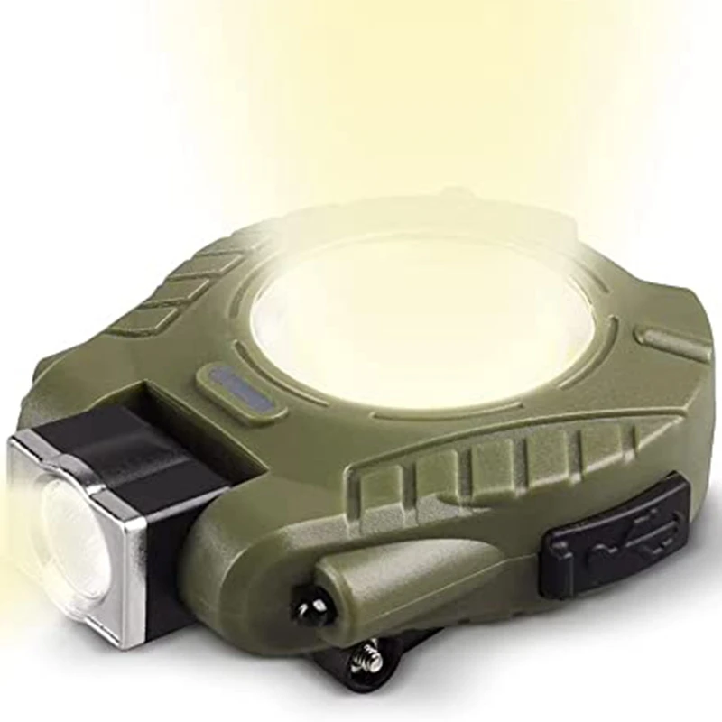 Mini Keychain Flashlight Rechargeable With Folding Stand Bottle Opener Pocket Flashlight For Camping Outdoor Work