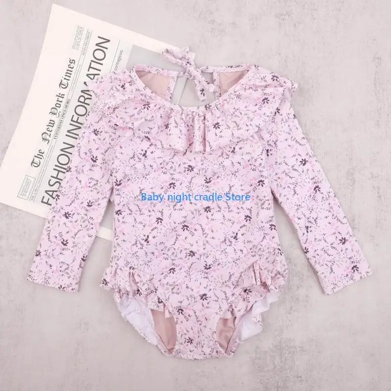 

J2FF UPF50+ Girls Островая купальники мягкий и удобный детский купальный костюм с длинным рукавом