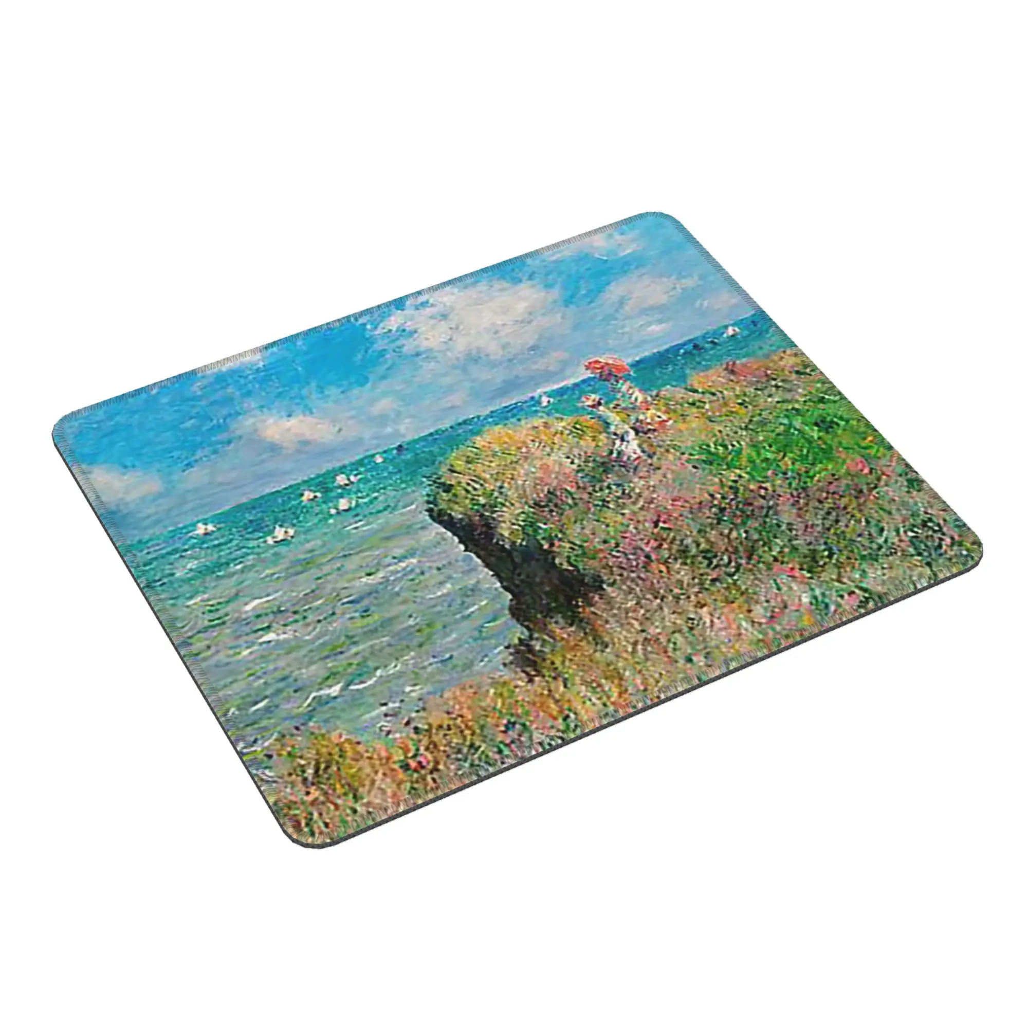 

1882-Claude Monet-Cliff Walk at Pourville Коврик для мыши Компьютерная клавиатура Коврик для мыши Игровой ПК Коврик для ноутбука Коврик для офисного стола