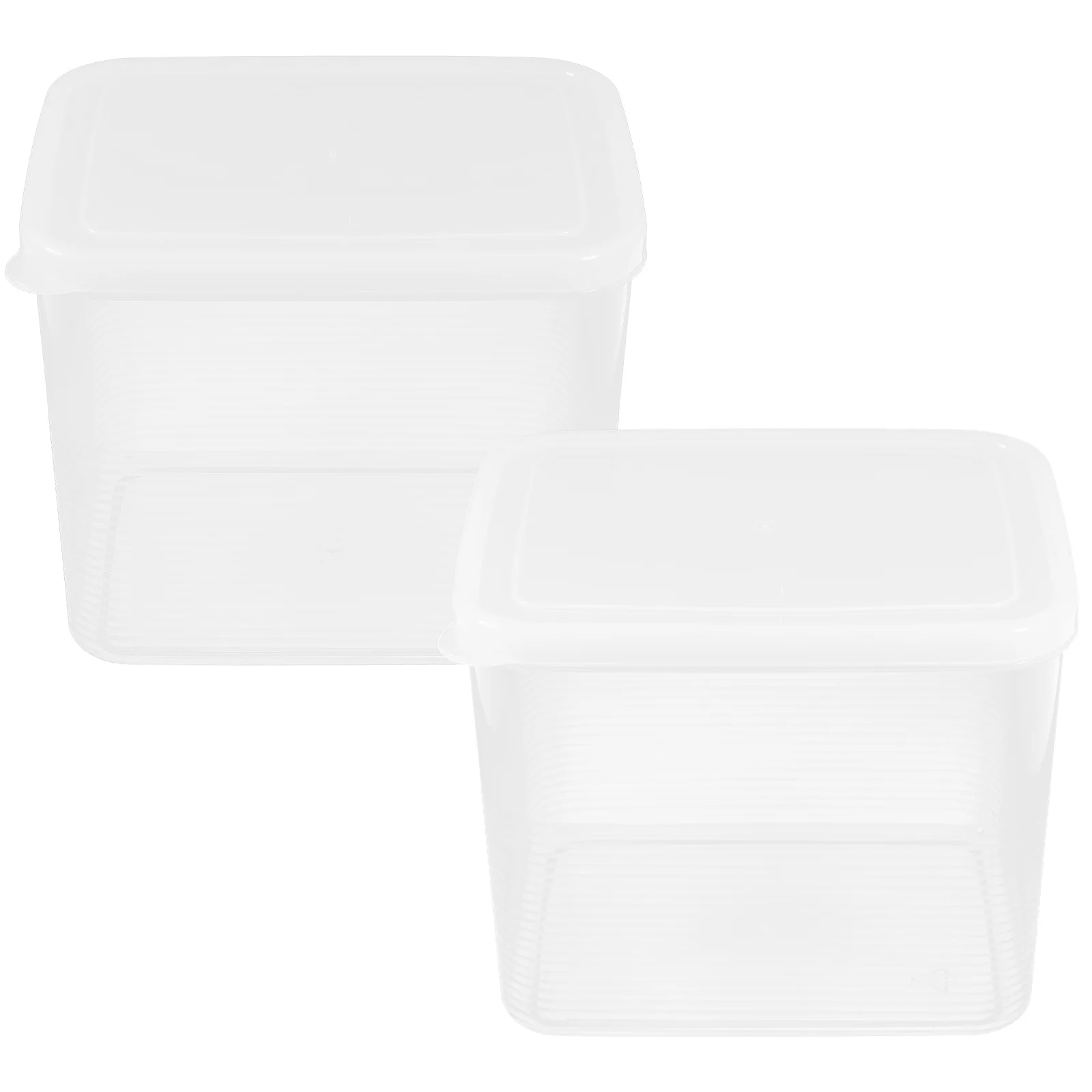 

2 Pcs Bread Storage Box Keeper Container with Lid Foldable Loaf Airtight Boxes Pp Plastic Holder for Kitchen Counter