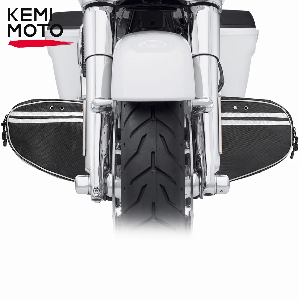 Motorcycle Chopped Soft Lowers Chaps Leg Warmers Windshield for Touring Road King Road Glide Electra Glide Trike Guard Cover Bag