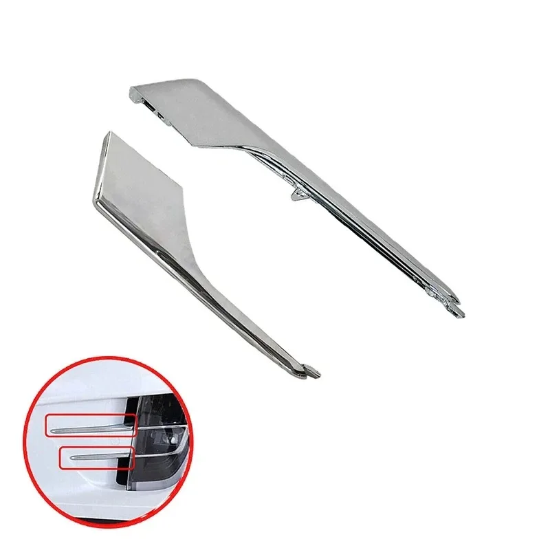 1 Stück 1049609-00-F 1049610-00-F 1049611-00-F 1049612-00-F pour Tesla Model X 2016-2020 Vordere Stoßstange Nebelscheinwerfer Chrom-Zierleiste