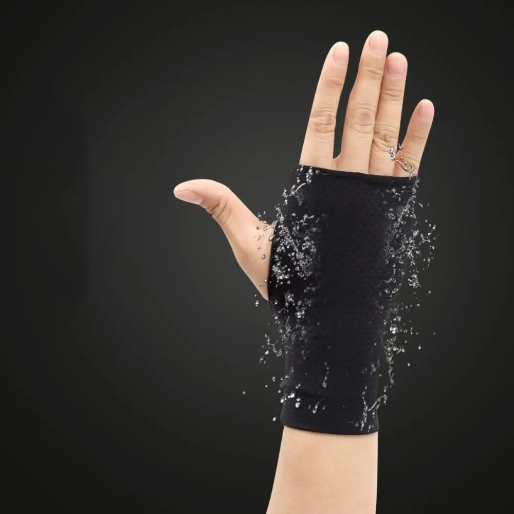 New Ice Silk Thin Gloves UV Protection Half-finger Fingerless Gloves Touch Screen Stretchy Sunscreen Gloves Female Male