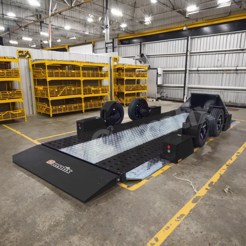 

2 Axle 5500kg Car Hauling Trailer Race Car Trailer Car Transporter Trailer Aluminum