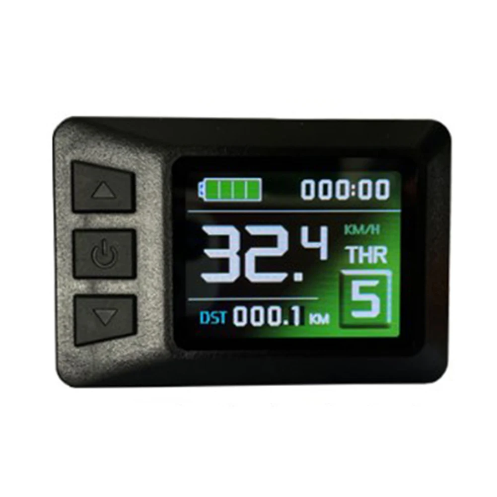 For Electric Bike KT‑LCD7C Display 24/36/48V Color Display E‑Bike High Performance Light Panel Small Brand New