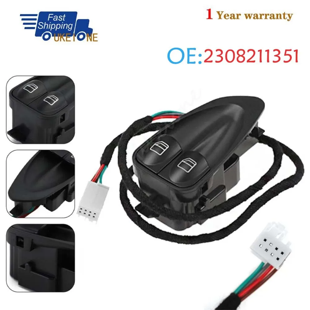 

2308211351 For Mercedes-Benz SL65 AMG SL600 SL550 SL500 Front Left Driver Side Electric Power Master Window Switch Button Parts
